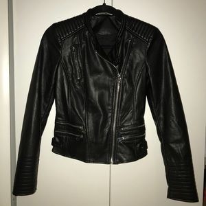 Zara vegan leather jacket